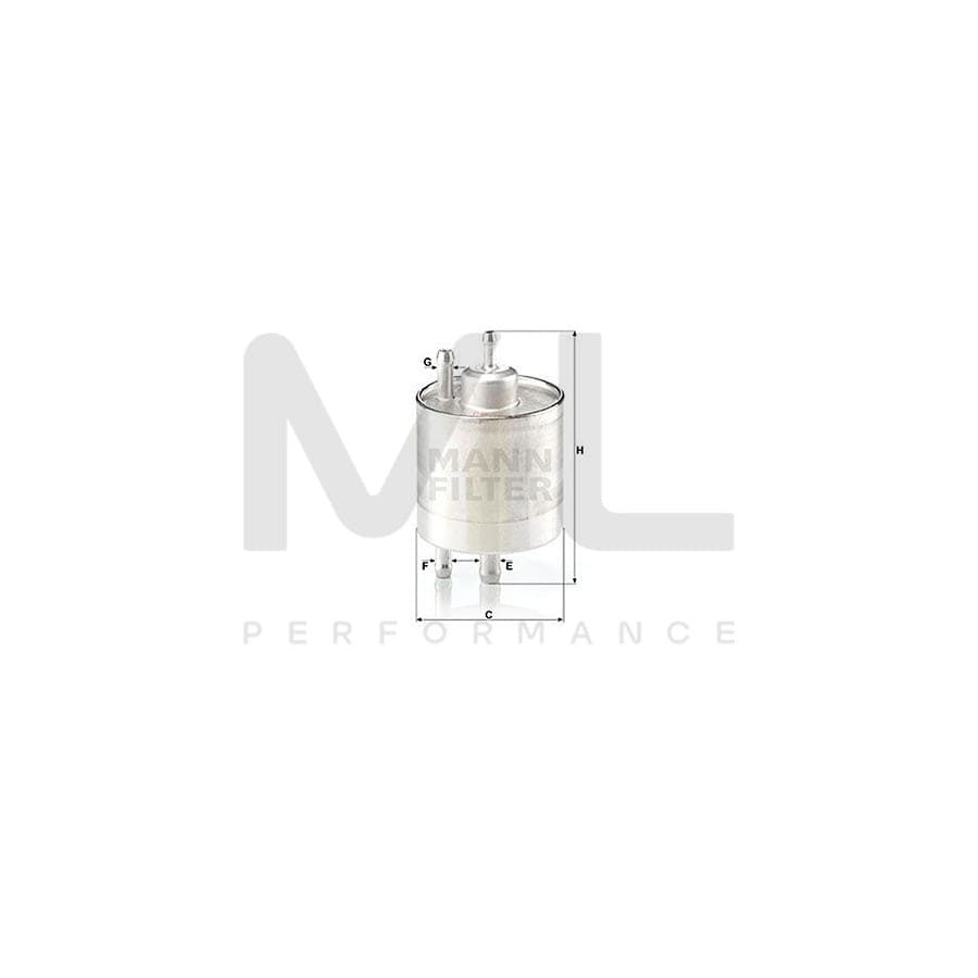MANN-FILTER WK 711/1 Fuel filter In-Line Filter