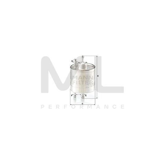 MANN-FILTER WK 711/1 Fuel filter In-Line Filter