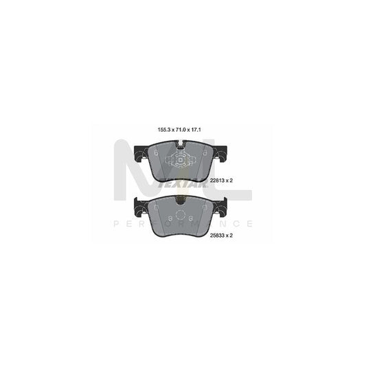 TEXTAR 2281301 Brake pad set prepared for wear indicator | ML Performance Car Parts