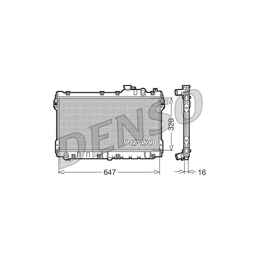 DENSO DRM44015 Engine Radiator for Mazda MX-5 I (Na)