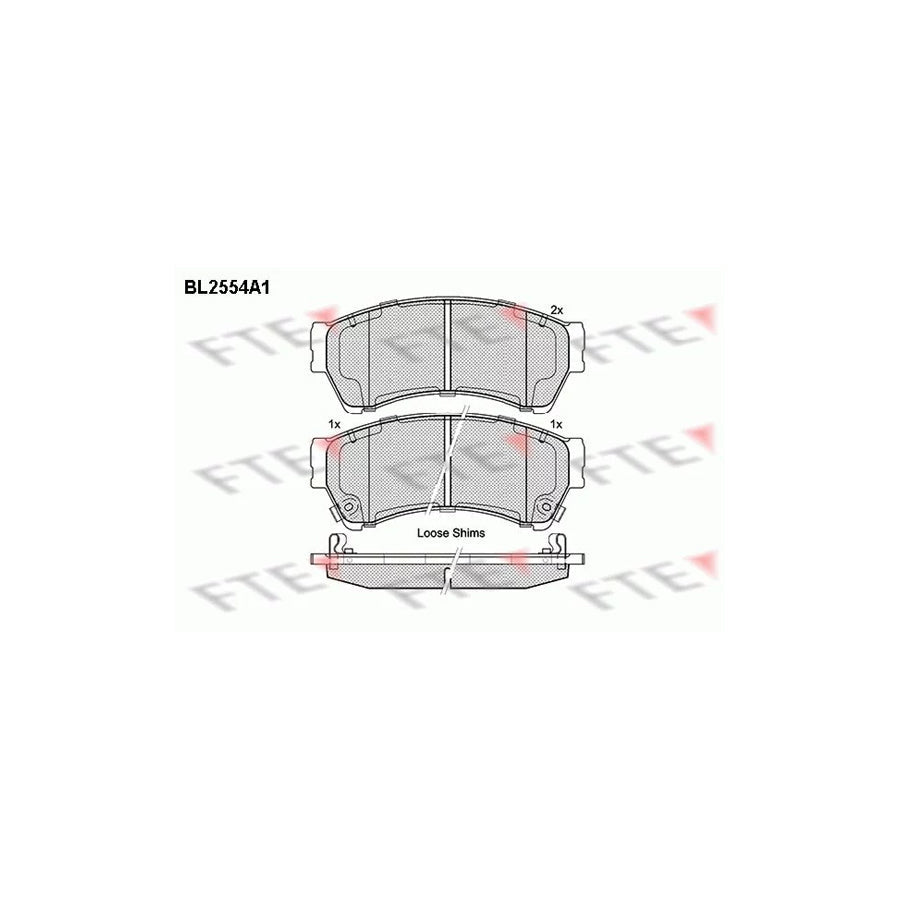 FTE 9010808 Brake Pad Set