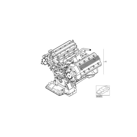 Genuine BMW 11007830239 E52 Exch. Short Engine 508S1 (Inc. Z8) | ML Performance US Car Parts