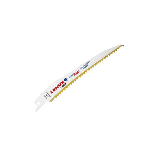 LENOX LEN656GR 656GR Gold® Wood Cutting Reciprocating Saw Blades 150mm 6 TPI (Pack 5)