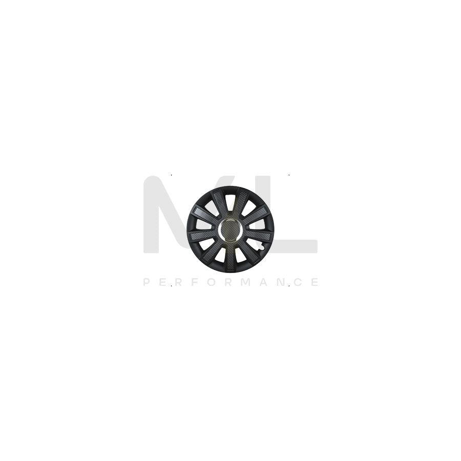 LEOPLAST FLASH CARBON 15 Wheel trims 15 Inch Carbon