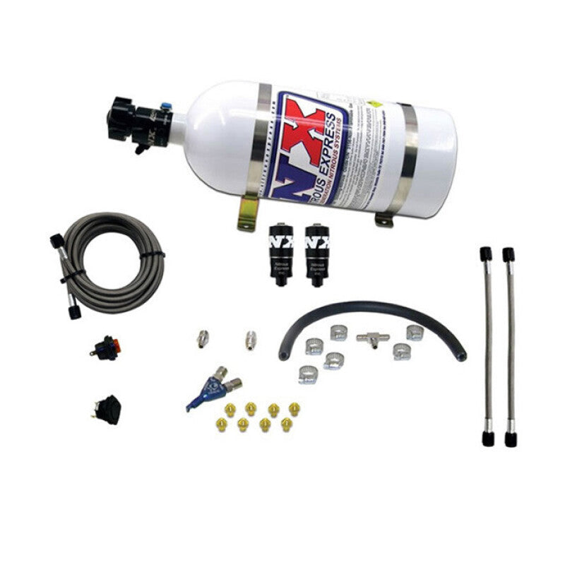 Nitrous Express Hitman EFI Single Nozzle Piranha Nitrous Kit (35-75HP) w/5lb Bottle