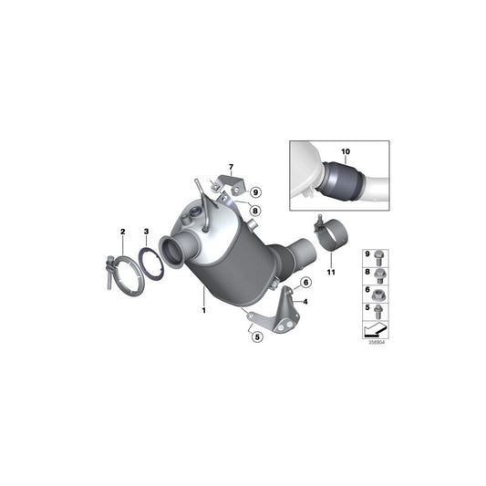 Genuine BMW 18308589078 F25 F10 F26 Decoupling Element VALUE LINE (Inc. 120d, 320dX & 118dX) | ML Performance US
