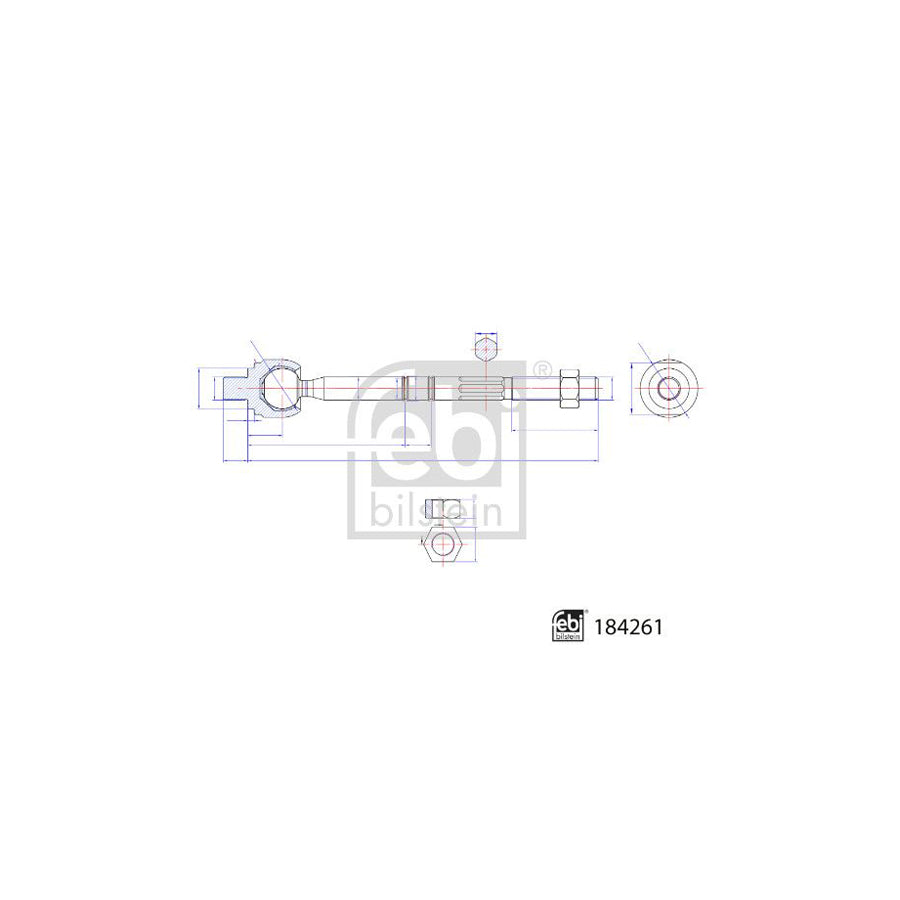 Febi Bilstein 184261 Inner Tie Rod Suitable for Mercedes-Benz Sprinter