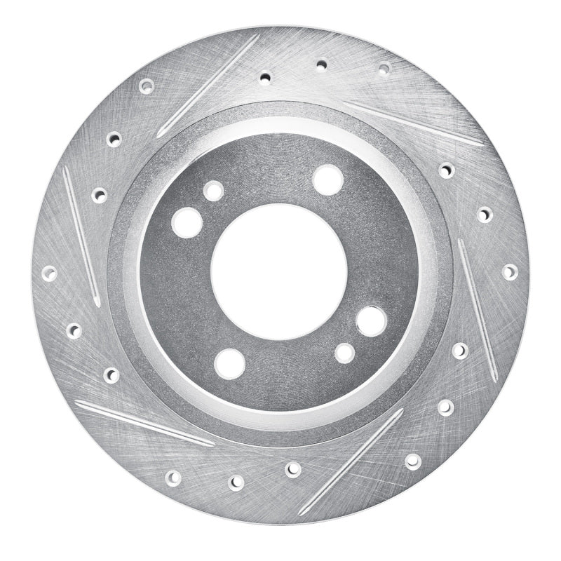 R1 Concepts R1 16-25 Dodge Attitude (Mexico) Front Left Drilled & Slotted Silver Brake Rotor