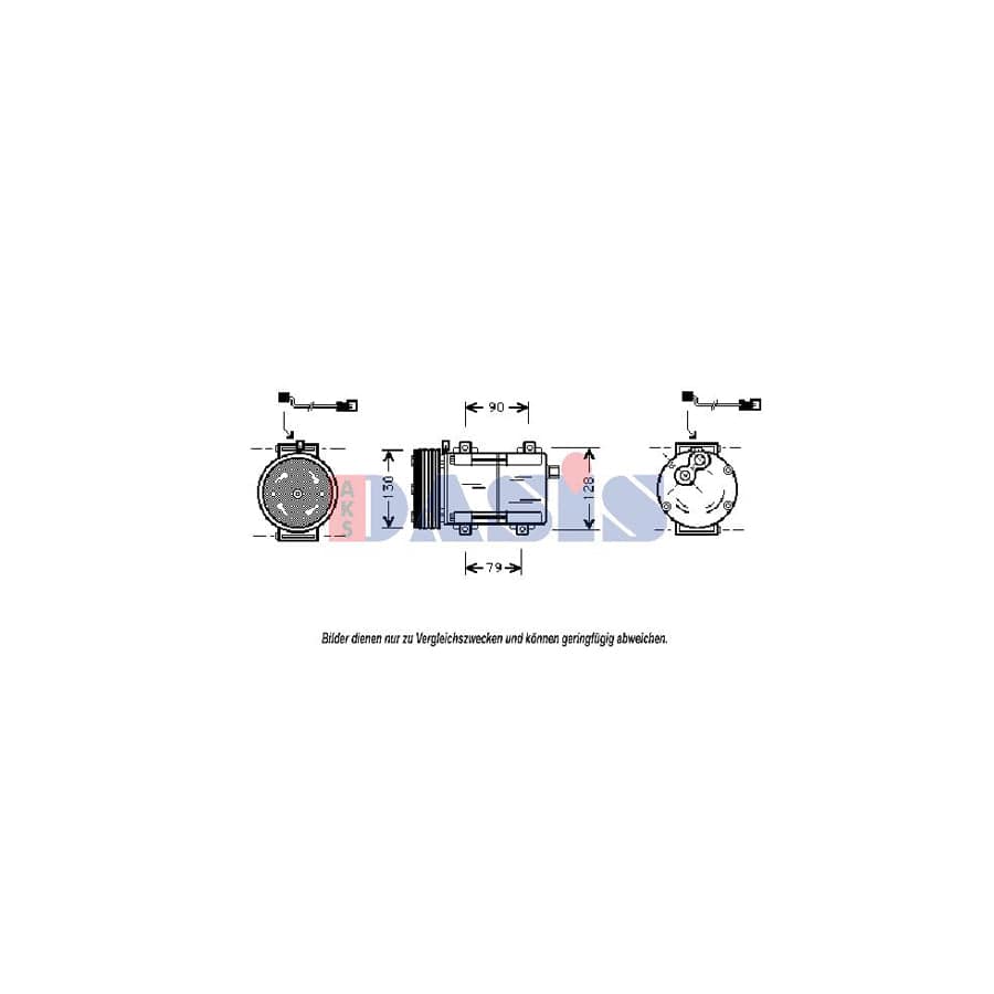 AKS Dasis 850789N Compressor, Air Conditioning