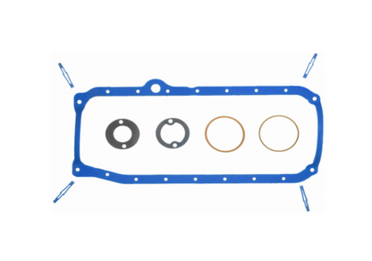 Fel-Pro 85-86 Chevy C10 Engine Oil Pan Gasket Set - PermaDry Molded Rubber Oil Pan SnapUps Included