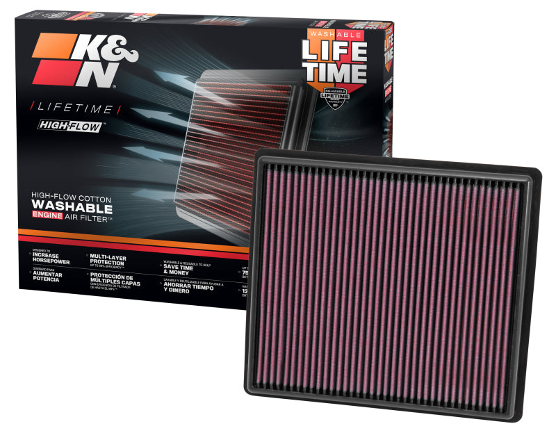 K&N Engineering K&N Replacement Air Filter - Panel for 13 Chevrolet Malibu 2.5L/2.0L