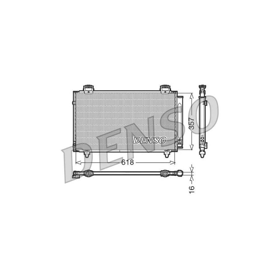 DENSO DCN50004 Air Conditioning Condenser for Toyota Corolla
