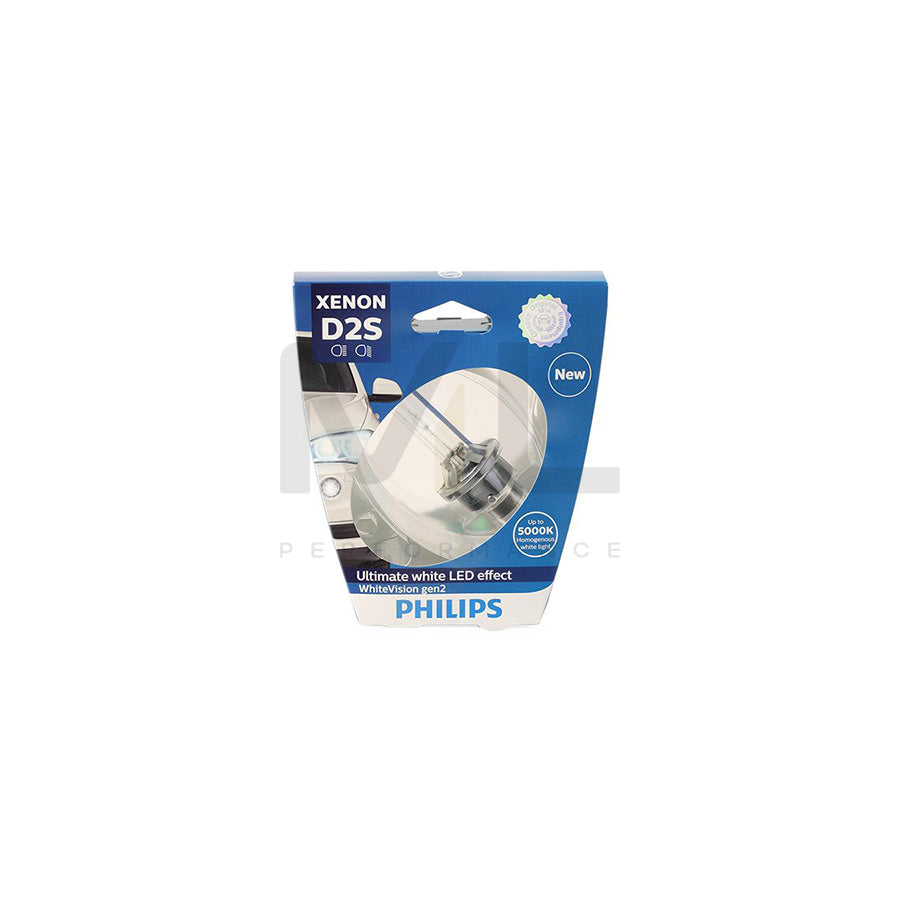 PHILIPS Xenon WhiteVision gen2 85122WHV2S1 Bulb, spotlight D2S (gas discharge tube) 85V 35W P32d-2 5000K Xenon | ML Performance Car Parts