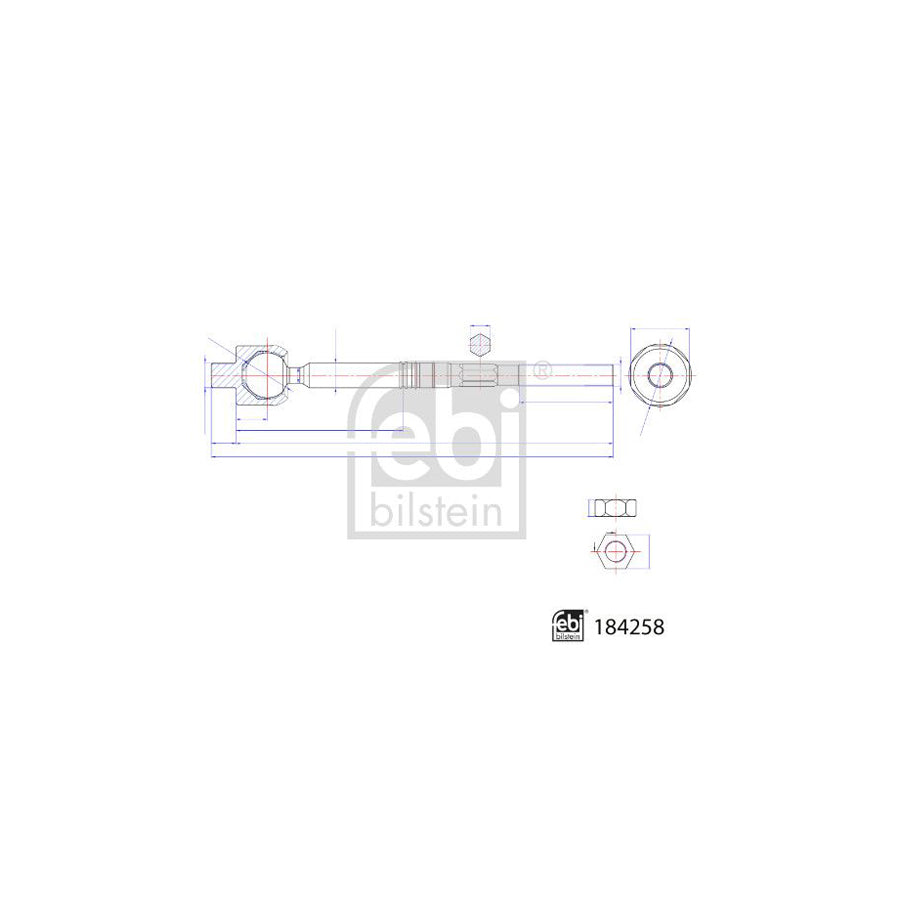 Febi Bilstein 184258 Inner Tie Rod