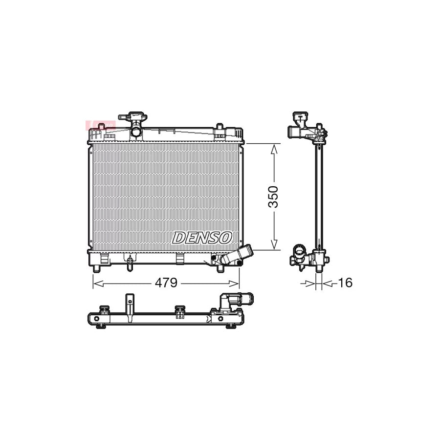 DENSO DRM50086 Engine Radiator