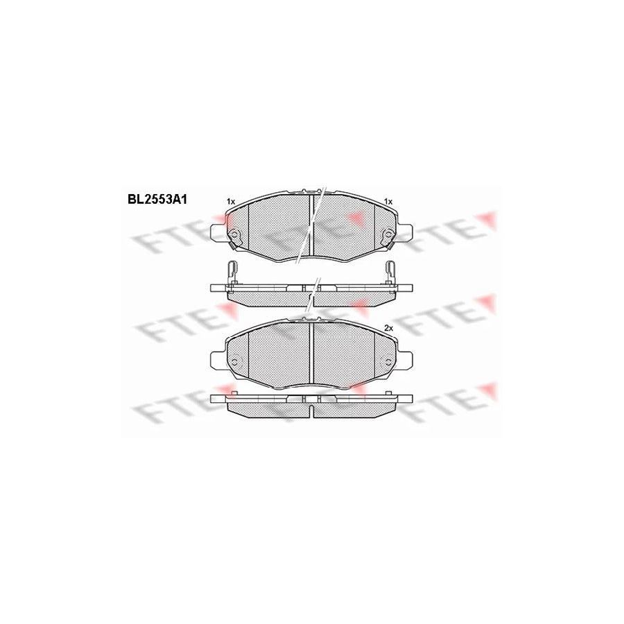 FTE 9010807 Brake Pad Set for Toyota Hilux Pick-Up
