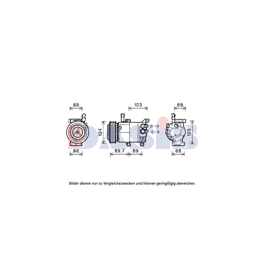 AKS Dasis 851957N Compressor, Air Conditioning