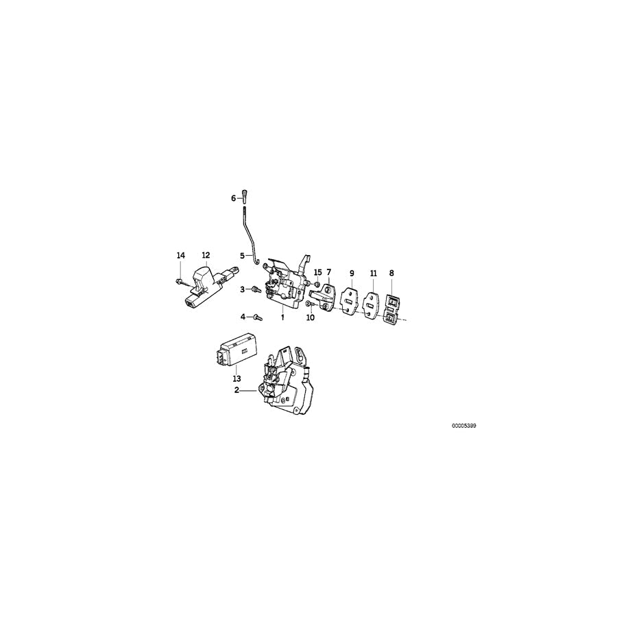 Genuine BMW 51218138924 E34 Door Lock Front Right (Inc. 525ix, M5 3.6 & 520i) | ML Performance US Car Parts