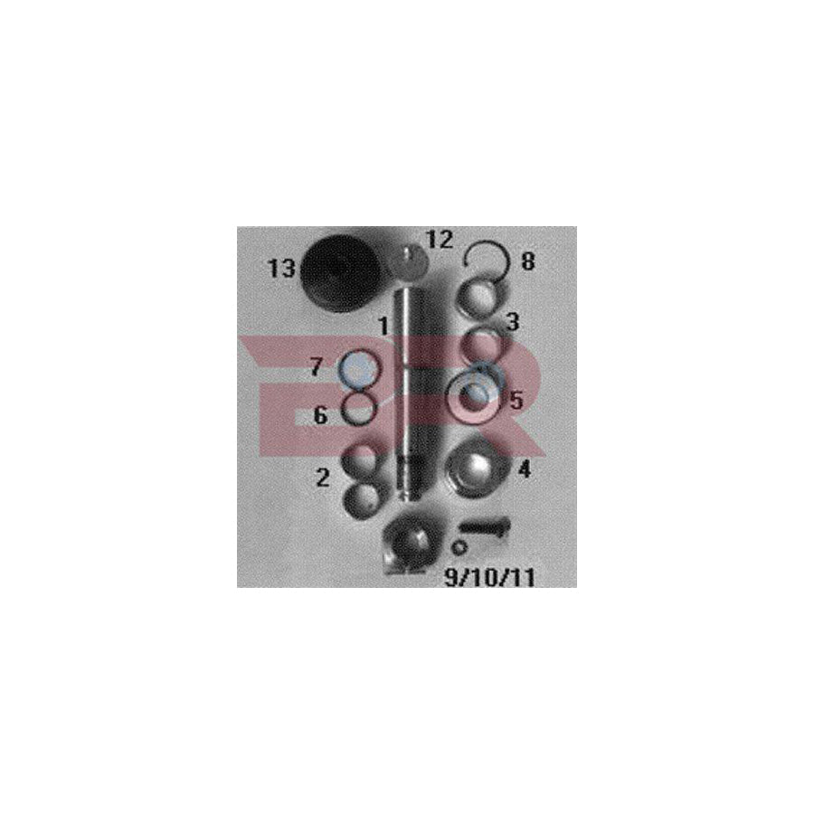 Botto Ricambi Kitiv022 Repair Kit, Kingpin