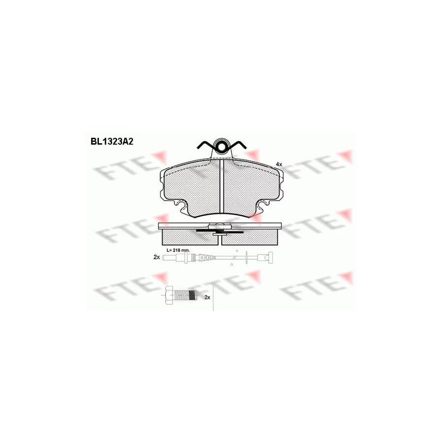 FTE Bl1323A2 Brake Pad Set
