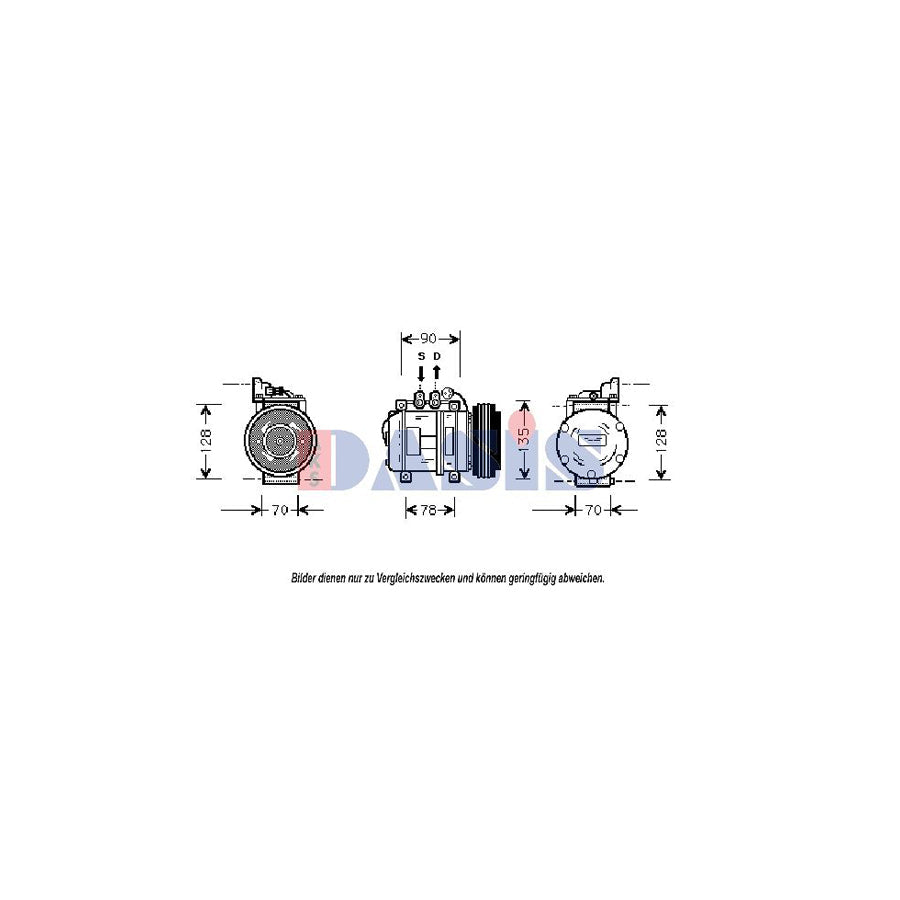 AKS Dasis 850795N Compressor, Air Conditioning