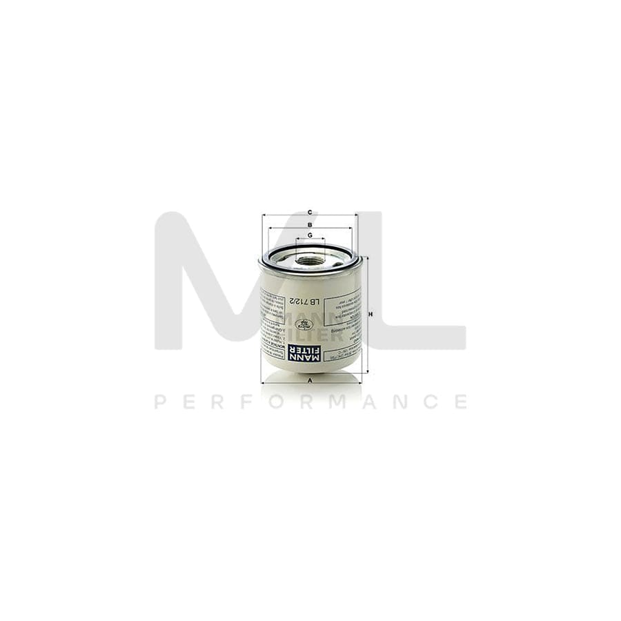 MANN-FILTER LB 712/2 Filter, compressed air system