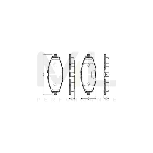 Bosch 0986Tb2342 Brake Pad Set Excl. Wear Warning Contact  | ML Performance Car Parts