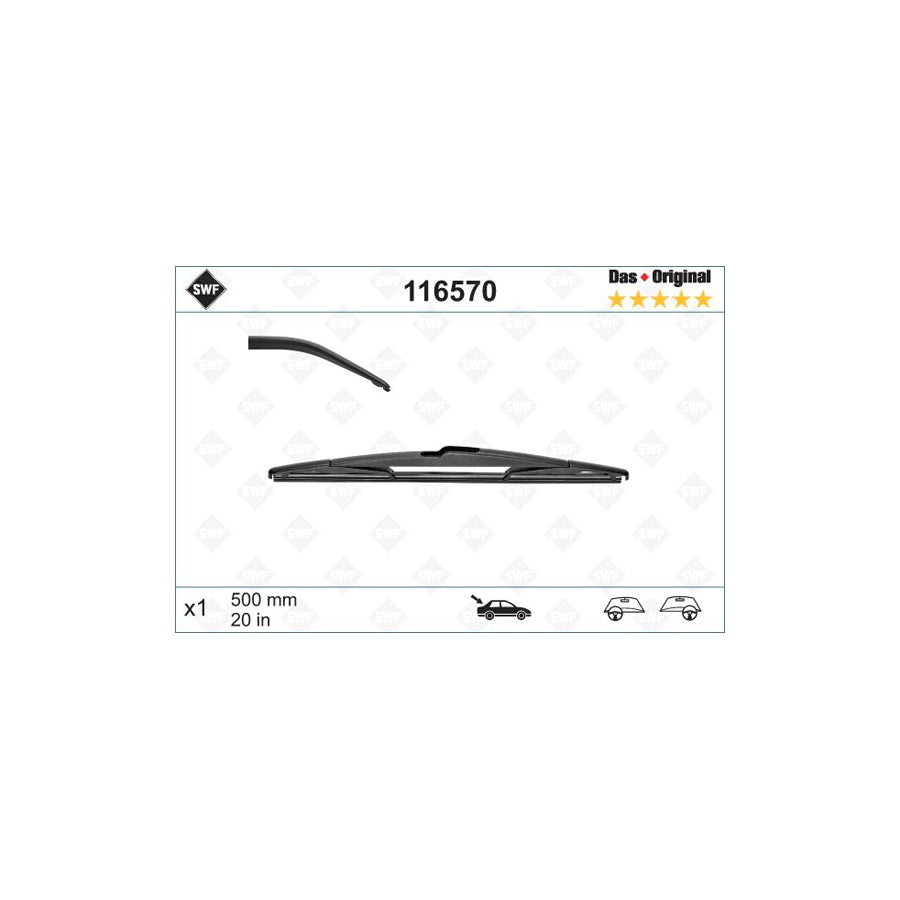 Swf Rear 116570 Wiper Blade | ML Performance US Car Parts