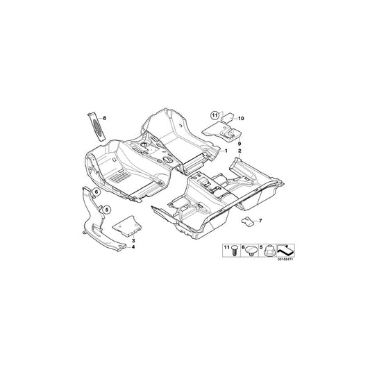 Genuine BMW 51477133719 E93 E93 Heater Duct Rear Left (Inc. 325i, 325d & 330i) | ML Performance US Car Parts