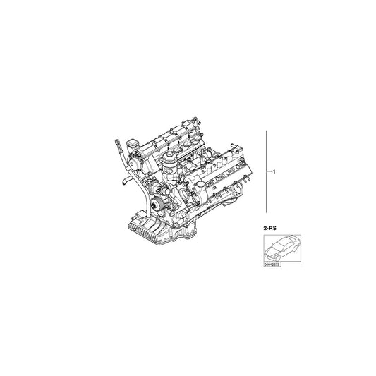 Genuine BMW 11007788539 E65 Exch. Short Engine 398D1 (Inc. 740d) | ML Performance US Car Parts