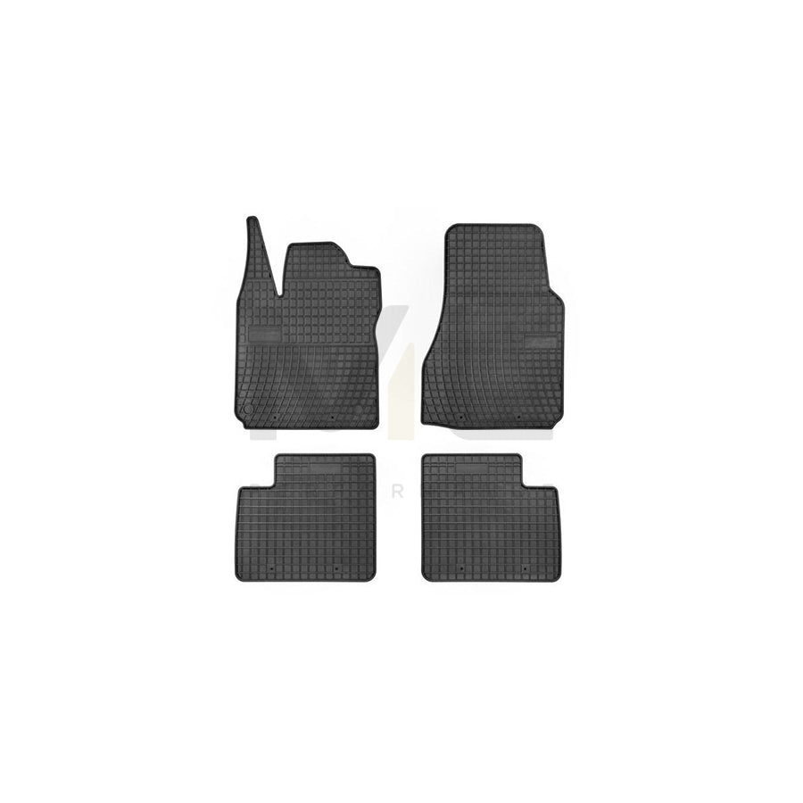 FROGUM Tailored 547198 Floor mat set for RENAULT Twingo II Hatchback Elastomer, Front and Rear, Quantity: 4, Black, (LHD)