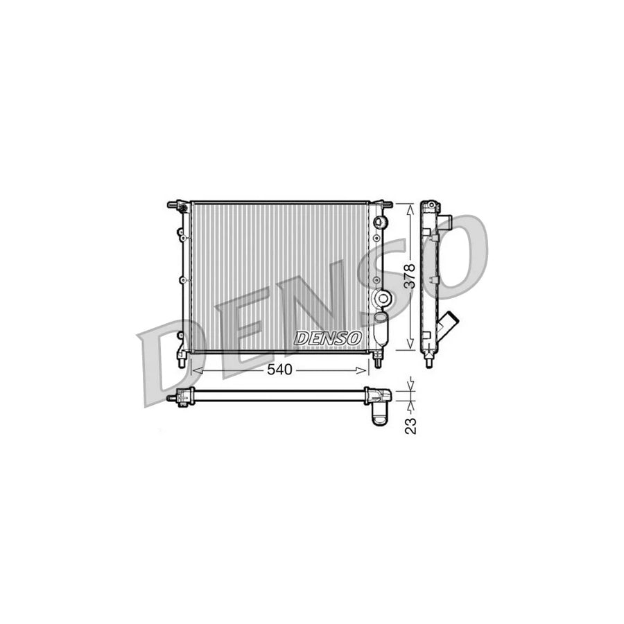 DENSO DRM23028 Engine Radiator for Renault 21