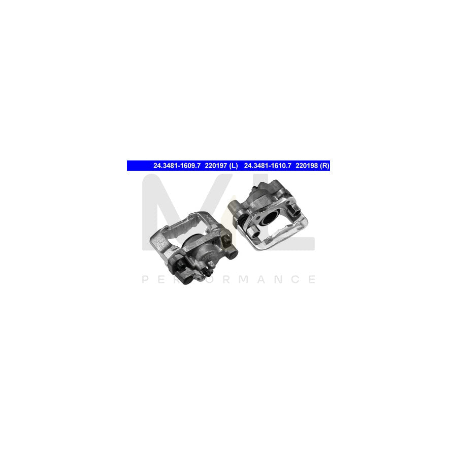 ATE 24.3481-1610.7 Brake Caliper with holder