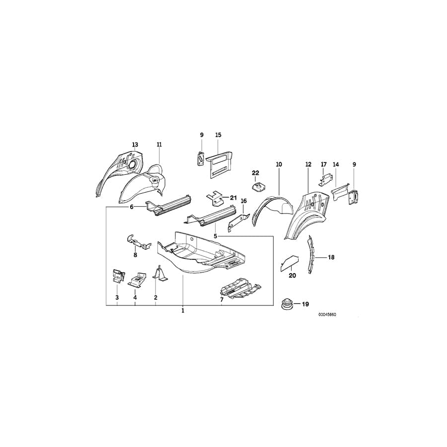 Genuine BMW 41128173742 E36 Bracket Cd-Changer (Inc. 325i) 1 | ML Performance UK Car Parts