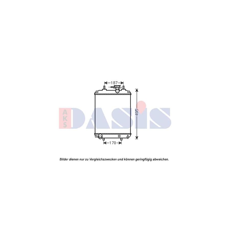 AKS Dasis 360028N Engine Radiator