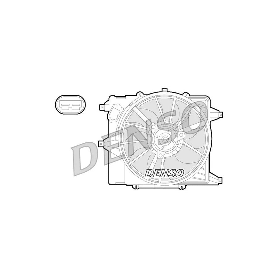 DENSO DER23003 Fan, Radiator