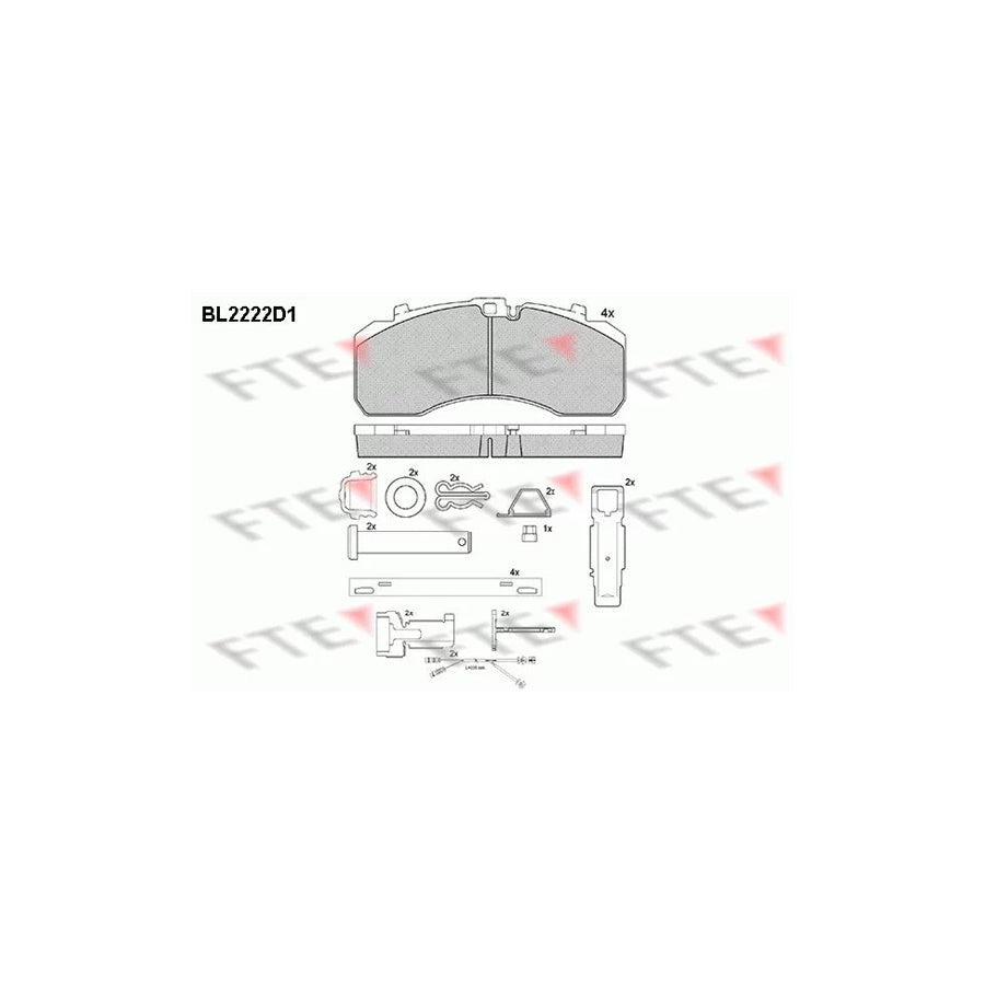 FTE Bl2222D1 Brake Pad Set