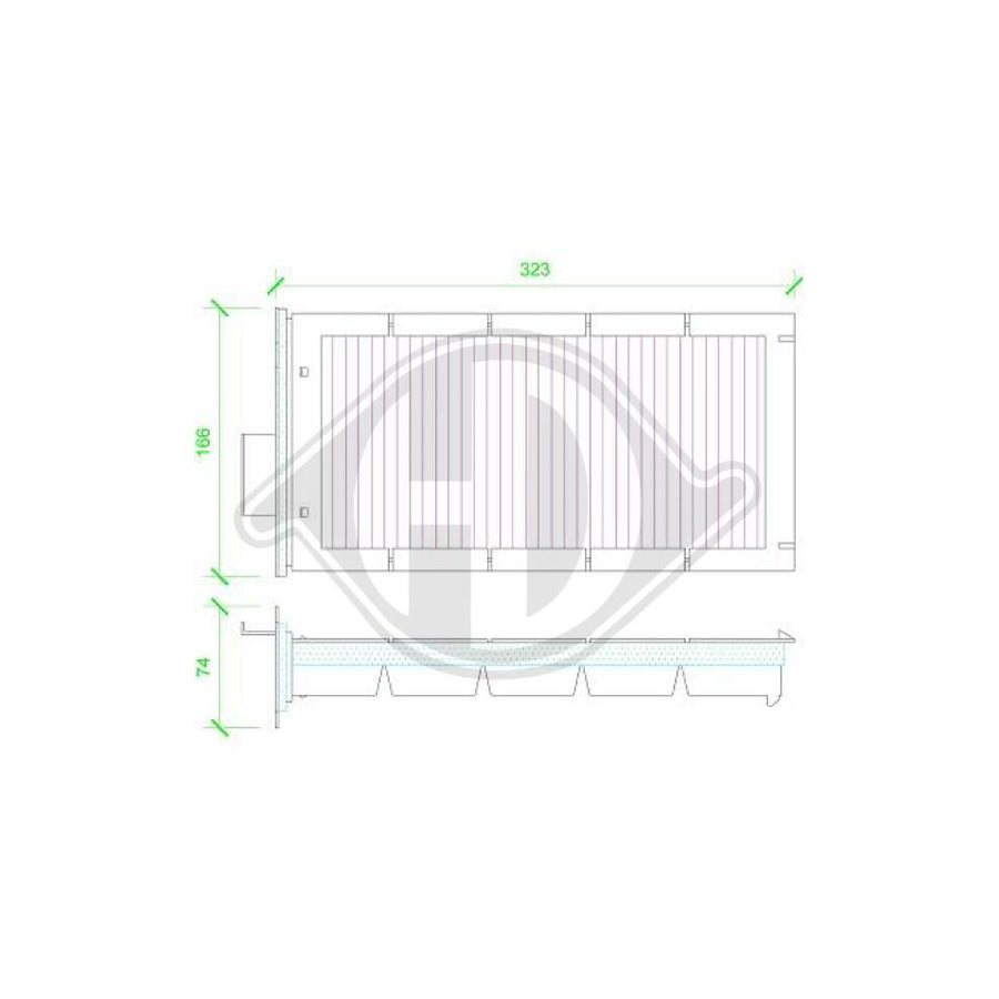 DIEDERICHS DCI0114 Pollen Filter For Citroen C5