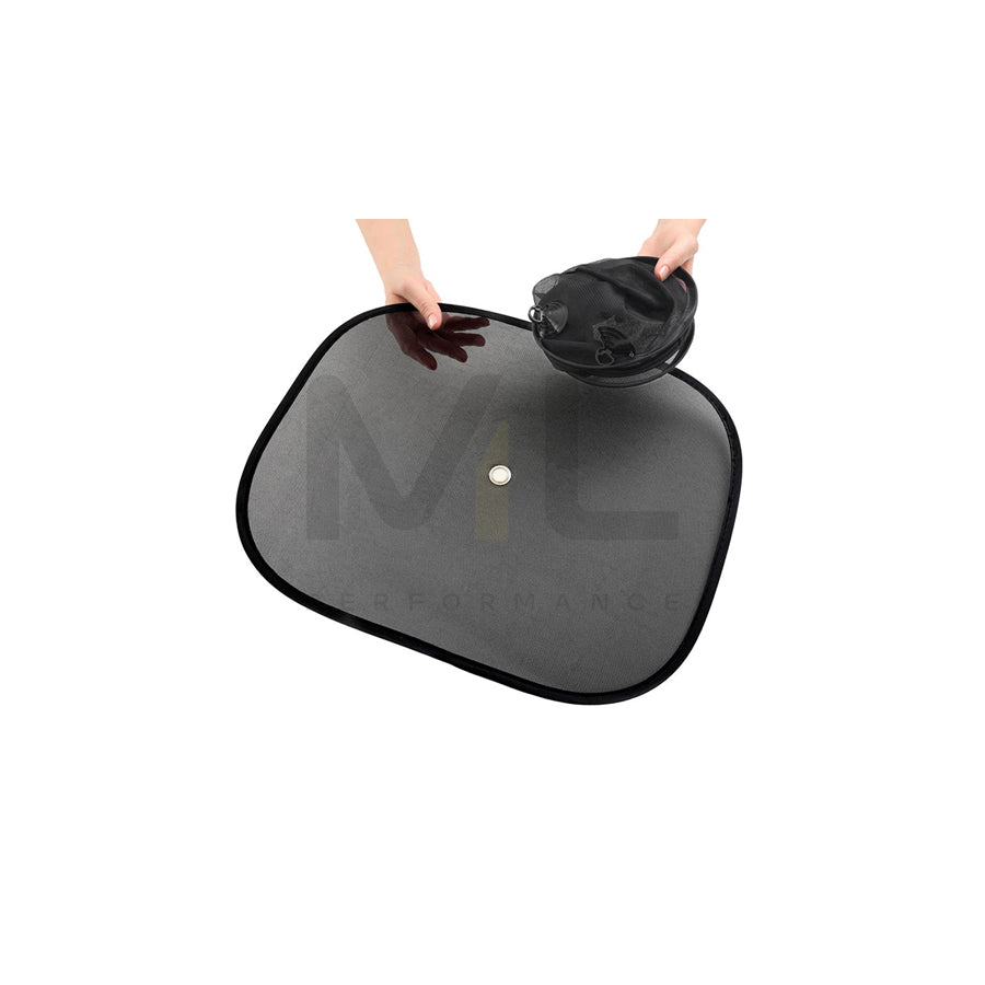 RIDEX 100012A0002 Car sun shade Black, Polyester, Quantity: 2