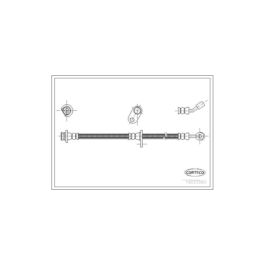 Corteco 19033560 Brake Hose for Honda Accord