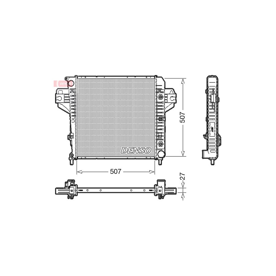 DENSO DRM06033 Engine Radiator for Jeep Cherokee III (Kj)