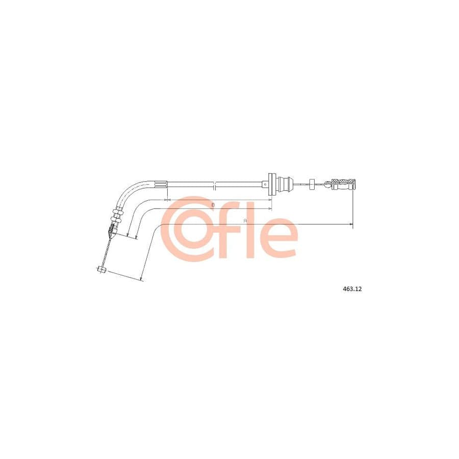 COFLE 463.12 Throttle Cable for FIAT Barchetta (183)