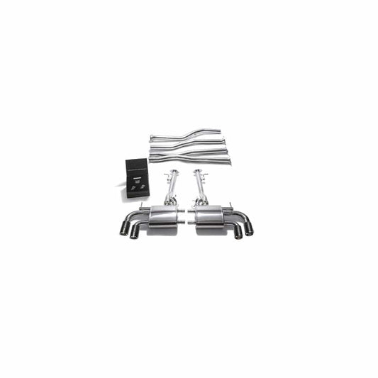 Armytrix LXLC5-QC11 Valvetronic Exhaust System Lexus LC500 5.0L V8 2017+ with Quad Carbon Fiber 3.5"