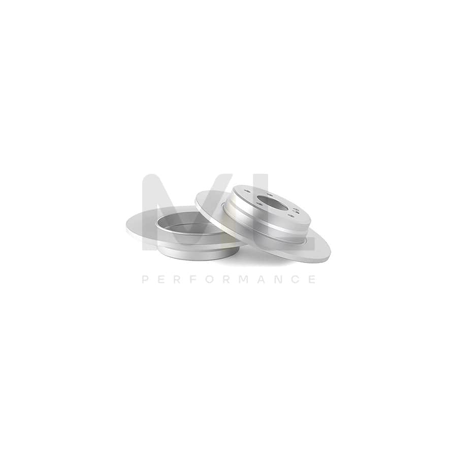 ATE 24.0110-0217.1 Brake Disc Solid, Coated, with bolts/screws  - 1 piece