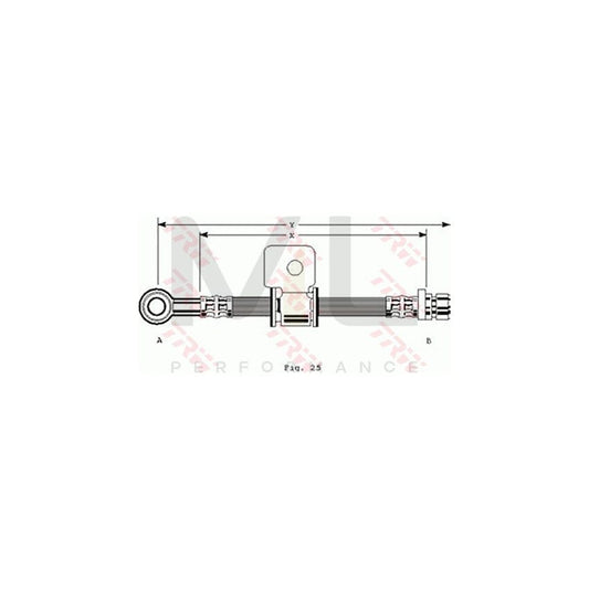 TRW PHD106 Brake Hose for HONDA Accord I Saloon (SJ, SY) 459mm, M10x1 | ML Performance Car Parts