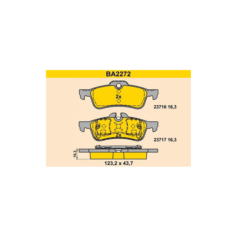 Barum Ba2272 Brake Pad Set