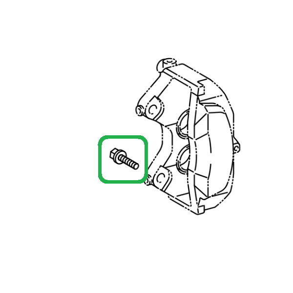 Genuine Lexus 90105-12228 Caliper Mounting Bolt (Inc. LS, GS & IS)