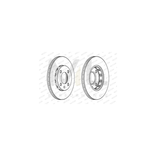FERODO PREMIER Coat+ disc DDF812C Brake Disc Vented, Coated, with bolts/screws | ML Performance Car Parts
