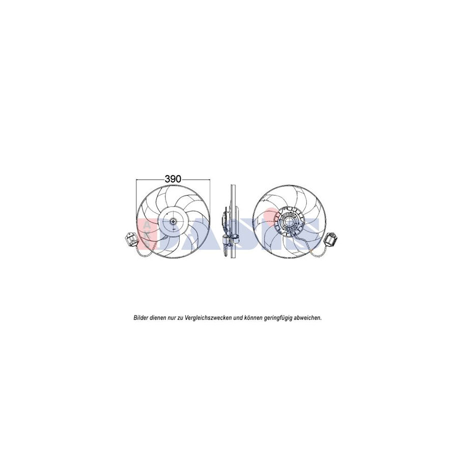 AKS Dasis 158098N Fan, Radiator for Opel Insignia