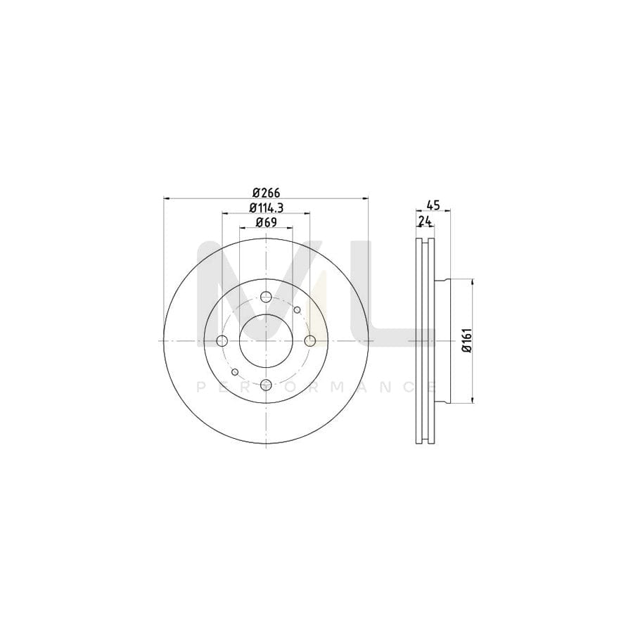 TEXTAR 92047300 Brake Disc Internally Vented, without wheel hub, without wheel studs | ML Performance Car Parts